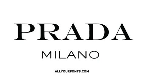 prada typeface replica|authentic Prada branding.